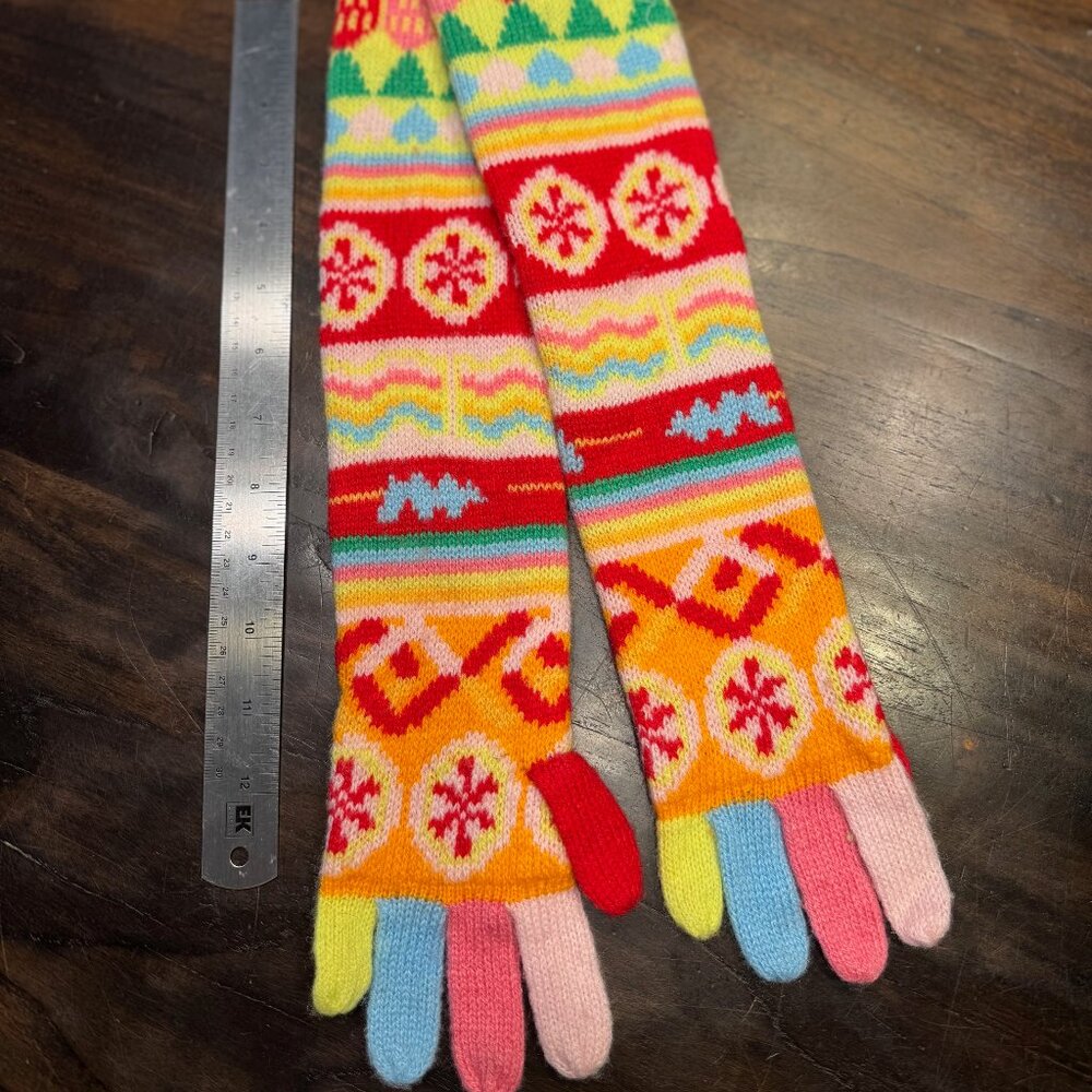 NWOT CREWCUTS J. Crew Made Modern Fair Isle Multicolor Girls Gloves